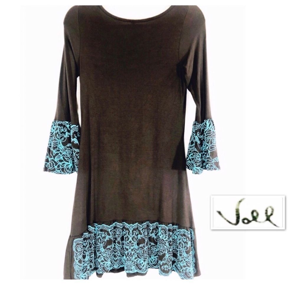 Voll Bell Sleeve Boho Dress
